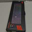 Redragon K556 RGB LED Backlit Wired Mechanical Gaming Keyboard, 104 Keys Hot-Swap Mechanical Keyboard w/Aluminum Base, Upgraded Socket and Noise Absorbing Foams, Soft Tactile Brown Switch (Black)