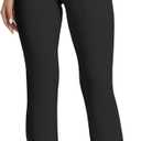 VIMPEP Womens Soft Feeling Straight Yoga Pants Pull On Stretchy Dress Pants for Business Casual Petite/Regular 106 27" Height: below 5'2", X-Large, Black