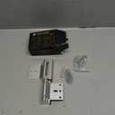 Home Security Door Lock, 2 Pack Childproof Door Reinforcement Lock with 3 Inch Stop Withstand 800 lbs for Top Front Inward Swinging Door, Upgrade Flip High Night Lock to Defend Your Home Kids (Silver)