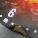 SPUNKER Wall Clocks,Baseball Wall Clocks,USA Sport Fire Water Battery Operated Wall Clock Silent Non-Ticking Decorative for Home Kitchen Bathroom Living Room Bedroom Office 10 Inch