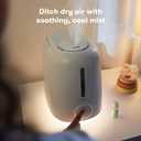 Frida Baby 3-in-1 XL Top Fill Humidifier for Bedroom, Cold & Flu Relief, 6L Tank Cool Mist Humidifier + Diffuser for Large Rooms, Nightlight, Auto-Off, Quiet, Essential Oil Diffuser