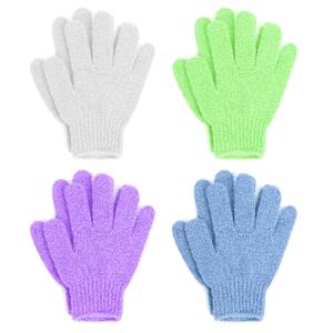 Linda Exfoliating Bath Gloves, Pack of 4