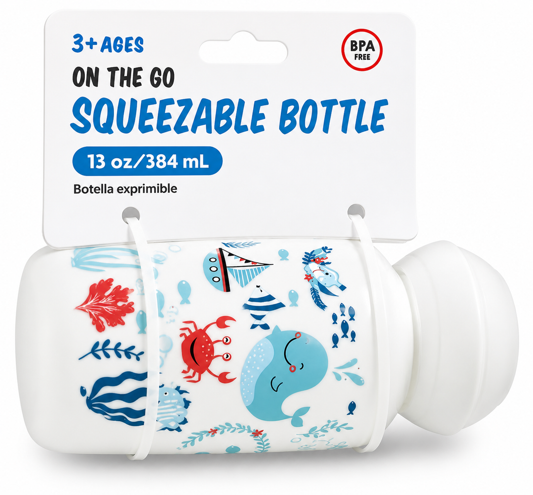 Squeeze Bottle For Kids, 384 ML