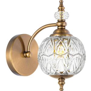 Brushed Antique Brass Bathroom Wall Sconce Vintage Style - G9 Bulb Compatible, Small Hardwired Bathroom Vanity Lighting with Hand-Etched Glass Shades, Easy Mounted for Bedroom Living Room Hallway