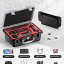 STARTRC GAMES Hard Carrying Case for Nintendo Switch 2, Professional Deluxe IP67 Waterproof, Soft Lining Hard Travel Case for Nintendo Switch 2 Console Pro Controller & Accessories (Black & White)