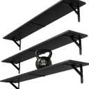 WOPITUES Long Wall Shelves 40″W x 8″D, Floating Book Shelves Max Load 65lbs, 40in