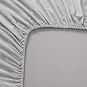 Premium Quality 1 Piece Fitted Sheet (Bottom Sheet Only) 12" inches Deep Pocket 800 Thread Count Egyptian Quality Cotton Solid Pattern California King Light Grey