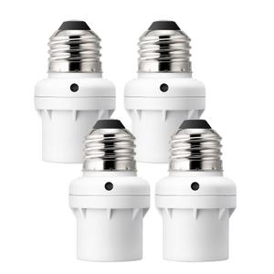 DEWENWILS Light Sensor Socket, Dusk to Dawn Sensor Socket, Light Bulb Socket for Light Fixtures, Compatible with Incandescent/CFL/LED/Halogen Bulbs, 4 Pack, ETL Listed