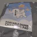 Baby Portable Changing Pad Travel - Waterproof Compact Diaper Changing Mat with Built-in Pillow - Lightweight & Foldable Changing Station, Newborn Shower Gifts