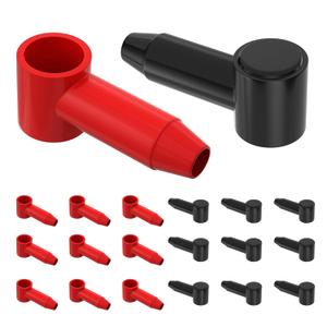 20pcs Battery Terminal Cover Silicone Battery Terminal Protector Boot Fit for 10 AWG - 4 AWG Wire Terminal for Power Junction Block Automotive Car Truck