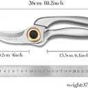 Multifunctional, Heavy-Duty, Large Kitchen Scissors with Non-Slip Handle and Auto Unlock Feature Ideal for Cutting Meat, Poultry, Roasts, Turkey, and Fish Essential Everyday Kitchen Tool.