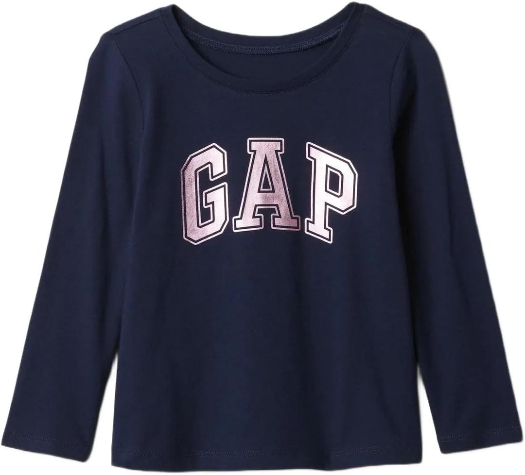 Gap Girls Long Sleeve Logo Dress (3T, Tapestry Navy)