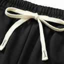 SOLY HUX Men's Drawstring Sweatpants Elastic Waist Baggy Straight Leg Casual Track Pants with Pockets (L)