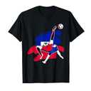 Haiti Soccer Fans Jersey Pride Proud Haitian Football Lovers T-Shirt, L