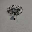 CZS 10 Inch Unbreakable Wired Trimmer Blade, Steel Wire Cutter Trimmer Head, Wire Rotary Brush Weed Trimmer Head, Weed Eater Head with Adapter Kit for Moss Grass Rust Removal