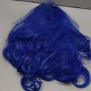 ColorGround Long Wavy Cosplay Wig with Crown for Halloween Costumes and Party (Dark Root Blue)