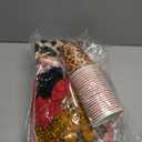 THAWAY 210Pcs Cheetah Print Birthday Decorations, Leopard Birthday Decorations Includes Cheetah and Cherry Print Balloons, Tableware, Banner Red and Black Party Decorations for 24 Guests