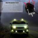 Kawell 40W LED Fog Light Pods 3000K Spotlight Driving Light IP67 Waterproof Work Light Pods for Motorcycle Off road ATV UTV 4X4 SUV Truck Tractor Boat (2 Pack)