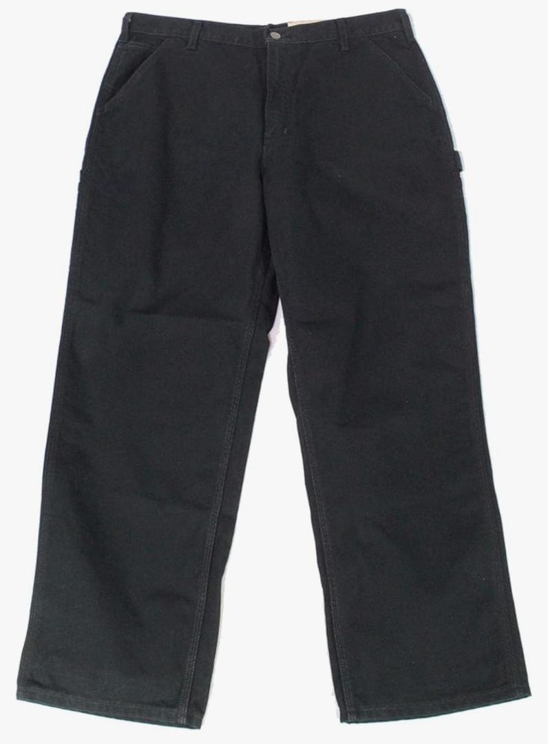 Carhartt Mens 36X32 Loose Original Fit Work Dungarees Blacks