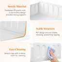 Lifewit 6 Pack Stackable Closet Organizers and Storage Basket for Clothes, Plastic Sweater Storage Bins for Wardrobe, Multifunctional Mounted Closet Systems for RV, Bathroom, Dorm, 32 cm/12.6 inch(L)