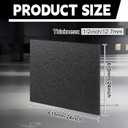 Sasylvia 1/2" X 24" X 24" Black HDPE Sheet,Textured Front & Smooth Back