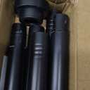 Shower Curtain Rod Adjustable 43-78 inch, 1"Diameter Spring Tension Curtain Rod No Drill, Anti-Rust Non-Slip Shower Rod, Black Shower Curtain Rod for Bathroom Tension