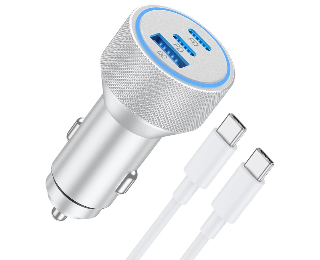 for iPhone 17/16/15 Pro Max Car Charger, 67W 3-Port Fast USB C Car Charger Power Cigarette Lighter Adapter with 3FT USB C to C Cable for iPhone 17/17 Pro/Air/16/15 Pro Max/Plus/16e, iPad