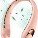 KIDEE Portable Neck Fan, Neck Fans Rechargeable for Women Men, 4000mAh Personal Bladeless Fan, Upgraded Cooling Air Volume, Ultra Quiet Wearable Fan (Pink)