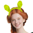 Dshengoo Halloween Green Ogre Ears Headband Werewolf Costume Set Adult,Monster Wolf Ear Cosplay Decor(for 15 years and older)