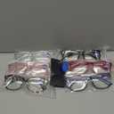 CCVOO 6 Pack Blue Light Blocking Reading Glasses, Anti Headache/Glare/Eye Strain Readers Computer Eyeglasses Women/Men (6 Pack Mix,3.00)