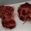 Rugelyss Vintage Long Wavy Auburn Wig with Bang Big Bouffant Beehive Wigs for Women Copper Red Synthetic Hair Wig fits 70s 80s Costume or Halloween Party