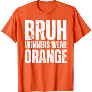 Winners Wear Orange Team Spirit Week Game Color Sports day T-Shirt