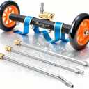 Pressure Washer Accessories Undercarriage Pressure Washer, Undercarriage Cleaner Attachment, 16 Inch Water Broom, Pressure Washer Under Car Cleaner with 3 Extension Wands, 4000 PSI