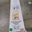 Ideal Pet Products Aluminum Pet Patio Door, Adjustable Height 77-5/8" to 80-3/8", 10-1/2" x 15" Flap Size, Mill/Silver