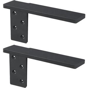 Free Hanging Side Wall Floating Shelf Bracket 2 Pack 12 Inch Heavy Duty Countertop Support Bracket for Breakfast Bars Cabinet Granite Countertops with No Knee Wall or Pony Wall
