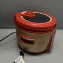 Cool Touch Rice Cooker with Glass Lid, Food Steamer, Slow Cooker, Multicooker with 11 Preset Functions, Steam Tray, Measuring Cup, Rice Spatula, 20 Cups (Cooked) (Red)