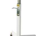 HTC Bench Grinder Stand Adjustable Height From 25 to 41 Inch Heavy Duty 500 lb Capacity Universal Power Tool Stand White HGP-10