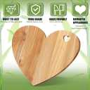 Patelai Heart Shaped Cutting Board Valentine's Day Gifts Acacia Wood Bread Cheese Serving Platter Serving Charcuterie Board for Meat Cheese and Vegetables Women Gifts(Heart Hole Style)