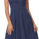 GRACE KARIN Women's Sleeveless Wrap V-Neck A-line Bridesmaid Cocktail Party Dress XL