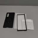 TORRAS 360 Spin Magnetic Stand for Galaxy Z Fold 7 Case, MIL-Grade Hinge Protection, Fit for Magsafe, 360 Kickstand & Ring Holder, Armor Hard Slim Case for Samsung Galaxy Z Fold 7, Black