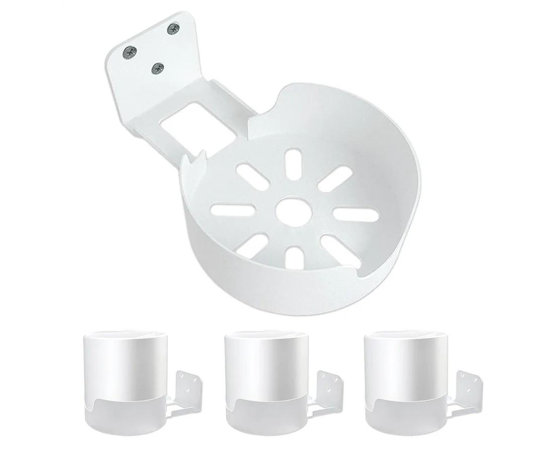 3 Pack Upgraded Wall Mount Bracket for Tp-Link Deco X55, X55 Pro, X20, X50, X60 Mesh WiFi System, Sturdy Metal Made Holder Stand Bracket Shelf with Cable Organizer, Space Saving (White)