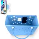Magnetic Phone Holder for Bogg Bag – Bogg Bag Phone Holder & Accessories Insert, Secure Attachment for Simply Southern & Beach Tote Bags, Compatible with iPhone & Android(Black)
