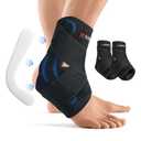 wiuseki 2 Pack Ankle Brace Stabilizers,Ankle Sprain Pain and Discomfort for Men & Women Injury Recovery Ankle Support,for Running Volleyball Basketball(Small)