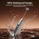 YUSWKO Milk Frother Wand for Coffee, Milk Frother Handheld Coffee Frother, Rechargeable Drink Mixer, Waterproof Electric Whisk