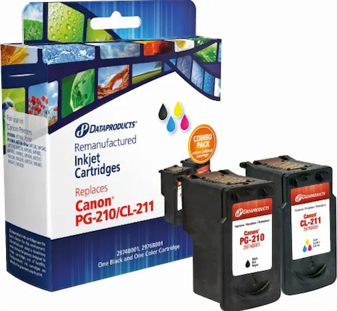Dataproducts Remanufactured Ink Cartridges for Canon PG-210/CL-221