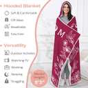 Step Mom Gifts, Christmas Step Mom Gift Wearable Blanket, Stepmom Hoodie Blankets, Stepmom Hooded Blanket 47x72 in for Birthday(Red), Mother's Day