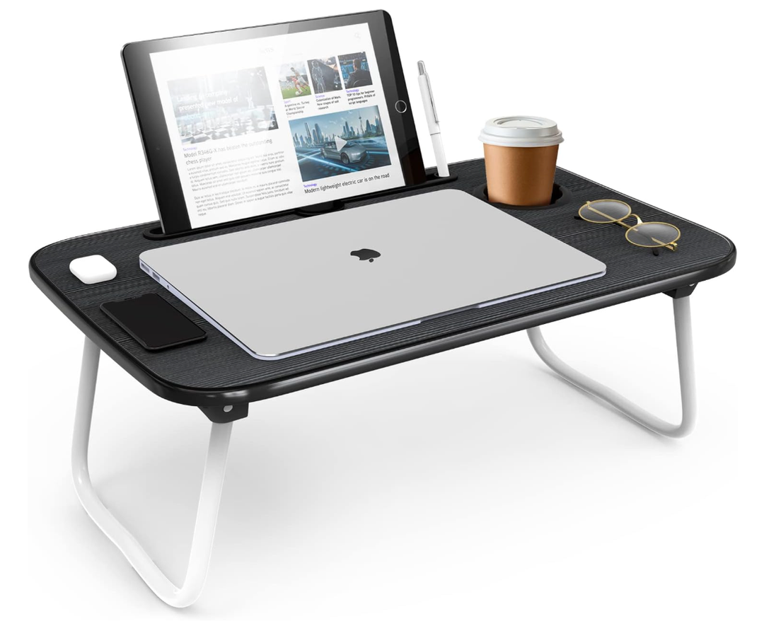 Nestl Lap Desk Bed Table Tray, Portable Laptop Stand for Desk & Bed 19"x12"