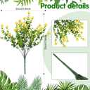 WILLBOND 12 Bundles Artificial Flowers Outdoor, UV Resistant Faux Artificial Plants Shrubs Plastic Flower Bulk for Hanging Planter Porch Window Home Spring Summer Decor(Lovely Color)