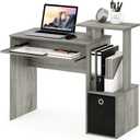 Furinno Econ Multipurpose Home Office Computer Writing Desk, French Oak Grey, Compact