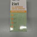 SWEET VIEW Olive Oil Sprayer for Cooking, 16oz/470ml Glass Oil Dispenser/Pour Bottle, Kitchen Accessories, Kitchen Gadgets for Air Fryer, Salad, BBQ, with Stickers (Black)